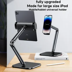 360° Rotating Desktop Tablet Stand Adjustable To 40Cm Height Metal Tablet Holder for 4.7-13 for Ipad Tablets Smartphones Stand