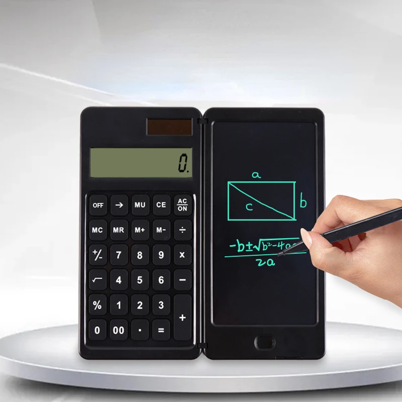 New Solar Folding Calculator Handwriting Pad Portable Computer Business Gift LCD Handwriting Pad