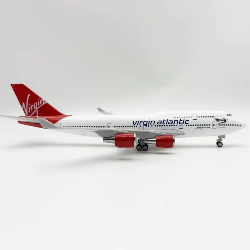 

30cm for Virgin Atlantic Airlines B747 Airplane Model Diecast Resin Plane Model Suitable for Collection Display Ornament Statue