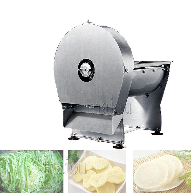 Stainless Steel Commercial Electric Lemon Apple Potato Lotus Toot Ginger Garlic Slicer Cutter Machine