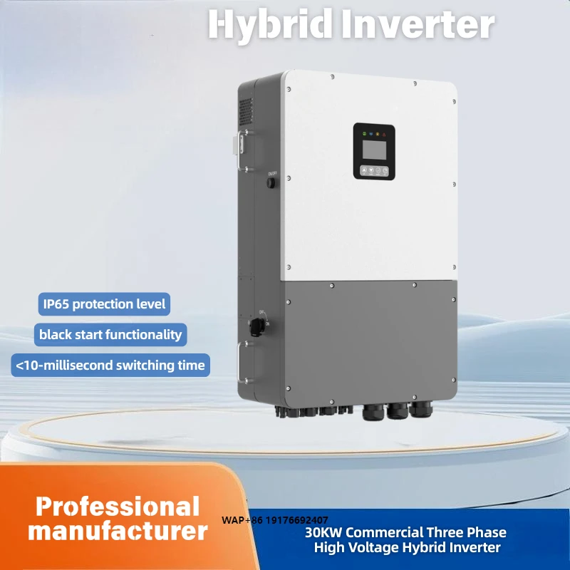 

Three-phase High-voltage Commercial 30000w 30kW Hybrid Inverter with 4 MPPTs, US Standard Durable&All-Weather Ready