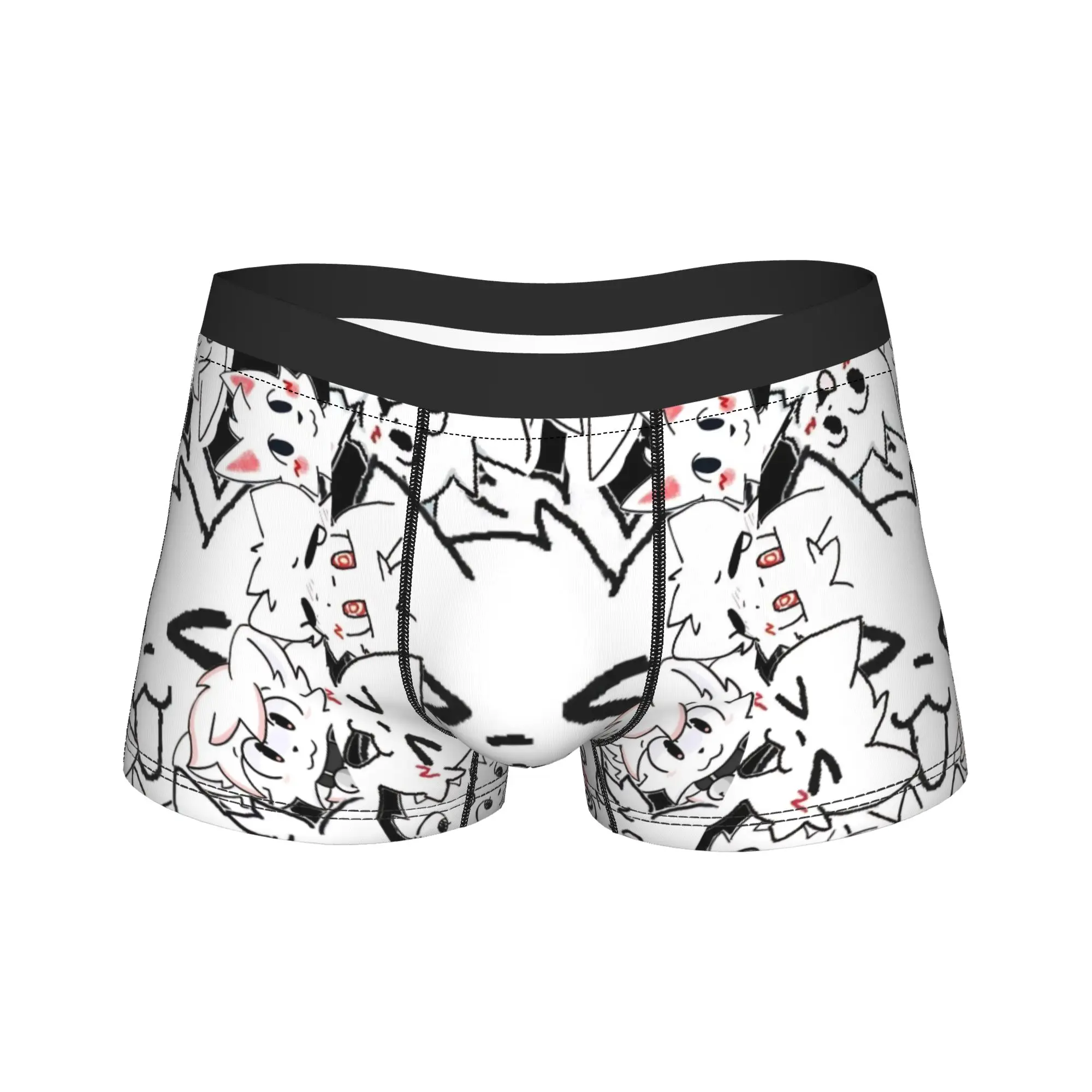 

Men's Boykisser Underwear Cat Sexy Boxer Briefs Shorts Panties Homme Soft Underpants Plus Size
