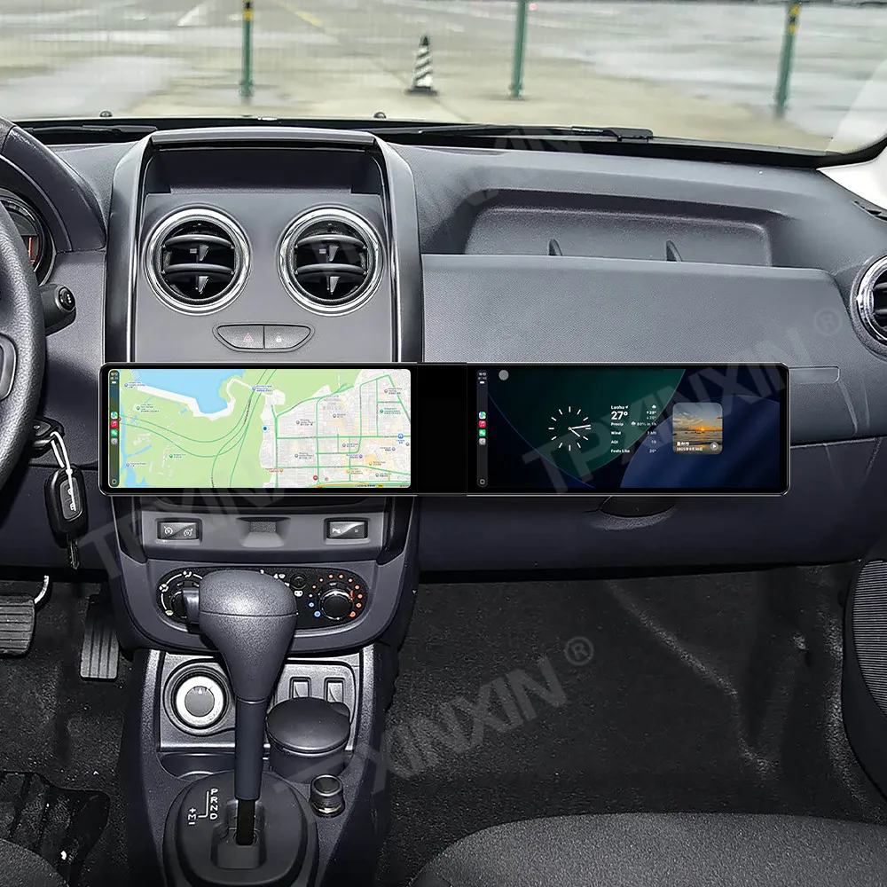 

Автомагнитола Android Auto Carplay 24.6 дюйма для Renault Duster 2015-2020, двухэкранный GPS-навигатор, мультимедийный проигрыватель, головное устройство