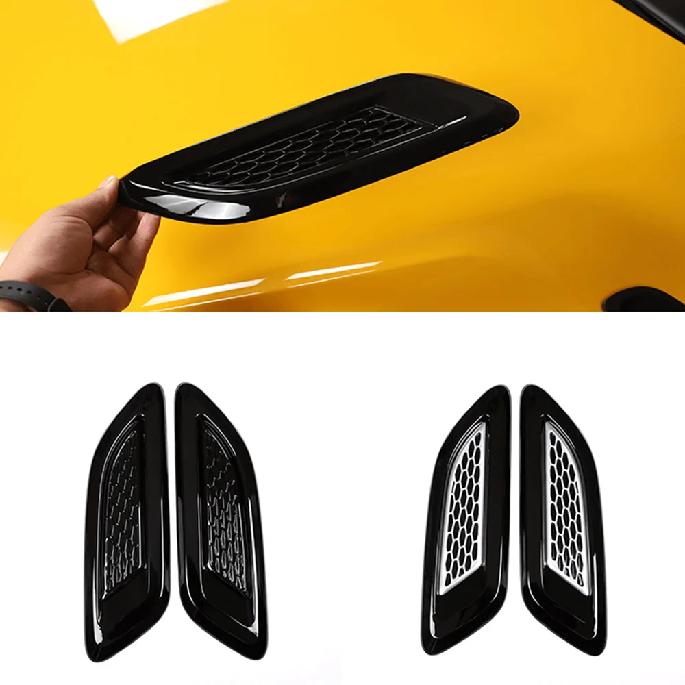 Cubierta decorativa de flujo de aire del coche, embellecedor de salida del capó, para Toyota Supra A90