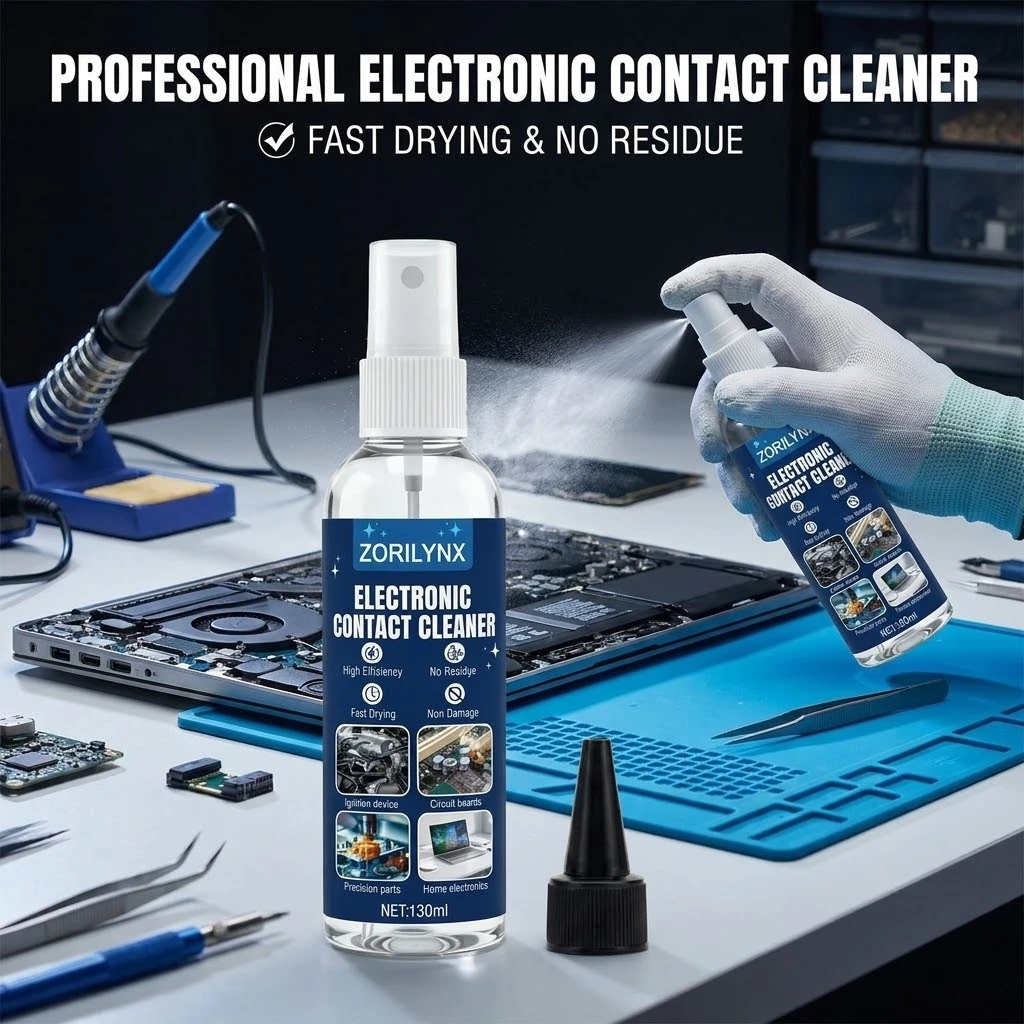 Nettoyant électronique à séchage rapide en spray, fluide non conducteur pour l'entretien quotidien des cartes de circuits imprimés (PCB), des ordinateurs et des téléphones