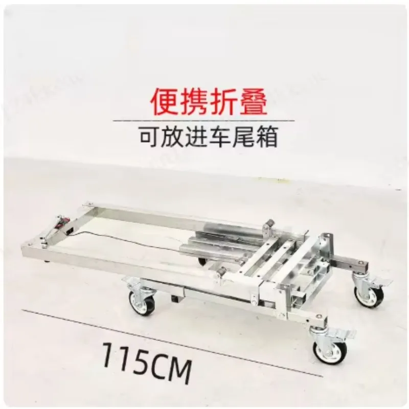 Loading Artifact Lifting Handling Stacker Forklift Lift Portable  Folding Retractable Trolley Bearing 60Kg Adjustable Hand Cart