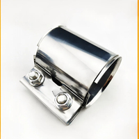 1.75/2.0/2.5/3.0 inch Exhaust Muffler Pipe Fitting Socket Clip Adjustable Stainless Steel Kit DIY Tool Car Exhaust Pipe Clamps