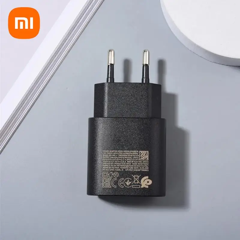 Xiaomi US Plug For Samsung Galaxy A05S A04S A13 A14 S10 5G Super Fast Charger 25W USB C PD Wall Power Adapter For Galaxy S21FE