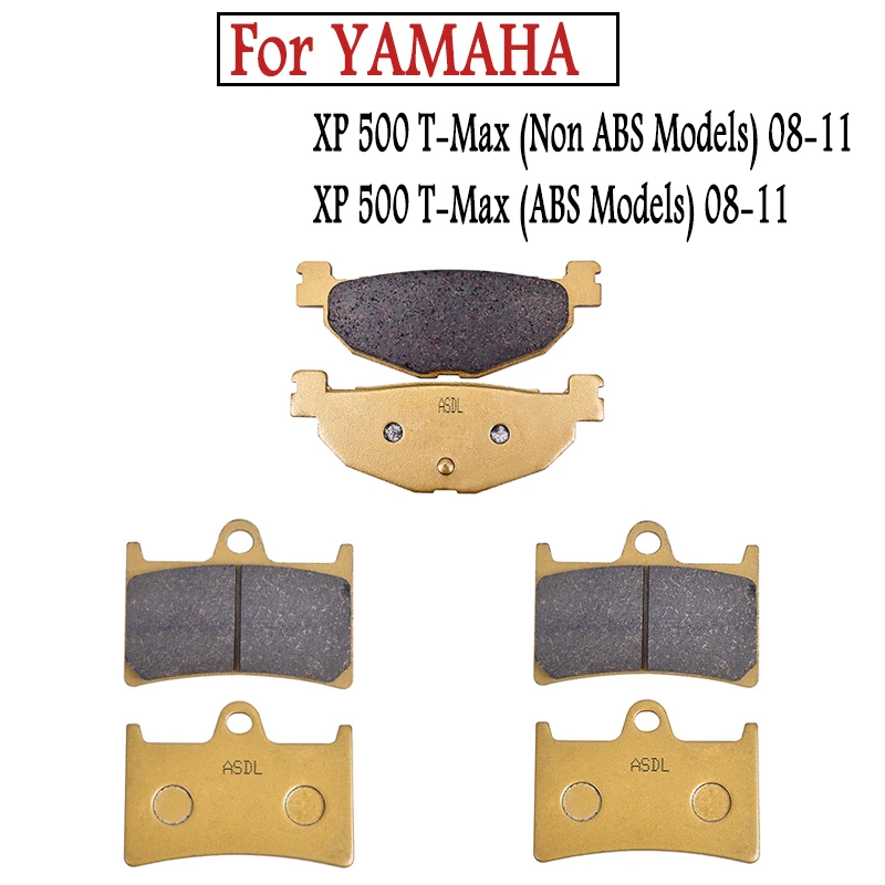 

Motorcycle Front and Rear Brake Pads For YAMAHA XP500 XP 500 T-Max TMAX 2008-2011 500CC
