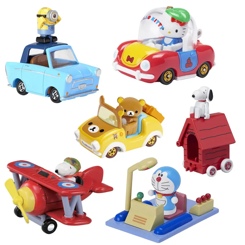 TAKARA TOMY Tomica Disney Snoopy Doraemon Hello Kitty Simulation Alloy Car Toys Die-cast Metal Model Children's Gifts