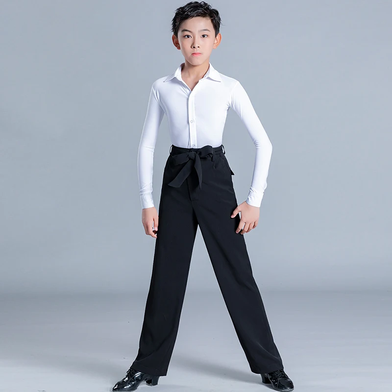 Nuevo traje de baile latino para niños, pantalones de baile de salón estándar para niños, pantalones de baile de vals Cha VBH1695