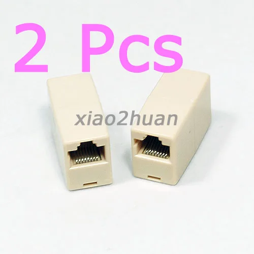 CAT5 イーサネットソケットケーブルアダプター RJ45 エクステンダープラグケーブルジョイナーカプラー He 用