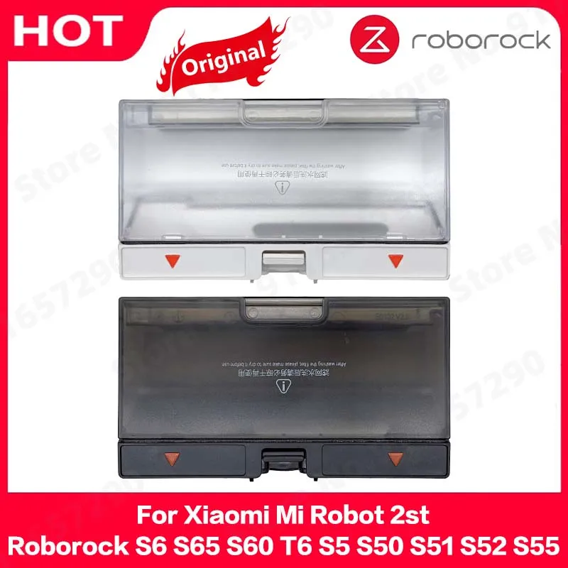 Caixa de poeira para Xiaomi Mi Robot, Peças sobressalentes, Caixa do lixo com acessórios de filtro, 2st, Roborock S6, S65, S60, T6, S5, S50, S51,