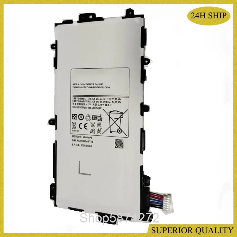 Tablet Battery SP3770E1H For Samsung N5100 N5120 Galaxy Note 8.0 N5110 Replacement Batteries 4600mAh