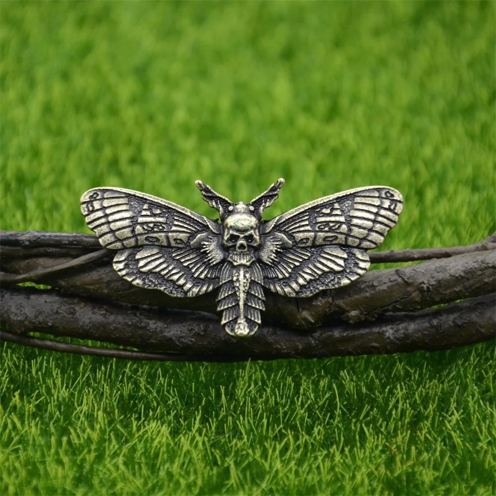 Nostalgia Wicca Dealth Moth Brooches Cute Insect Butterfly Witch Accessories Gothic Broches Christmas Jewelry image 3