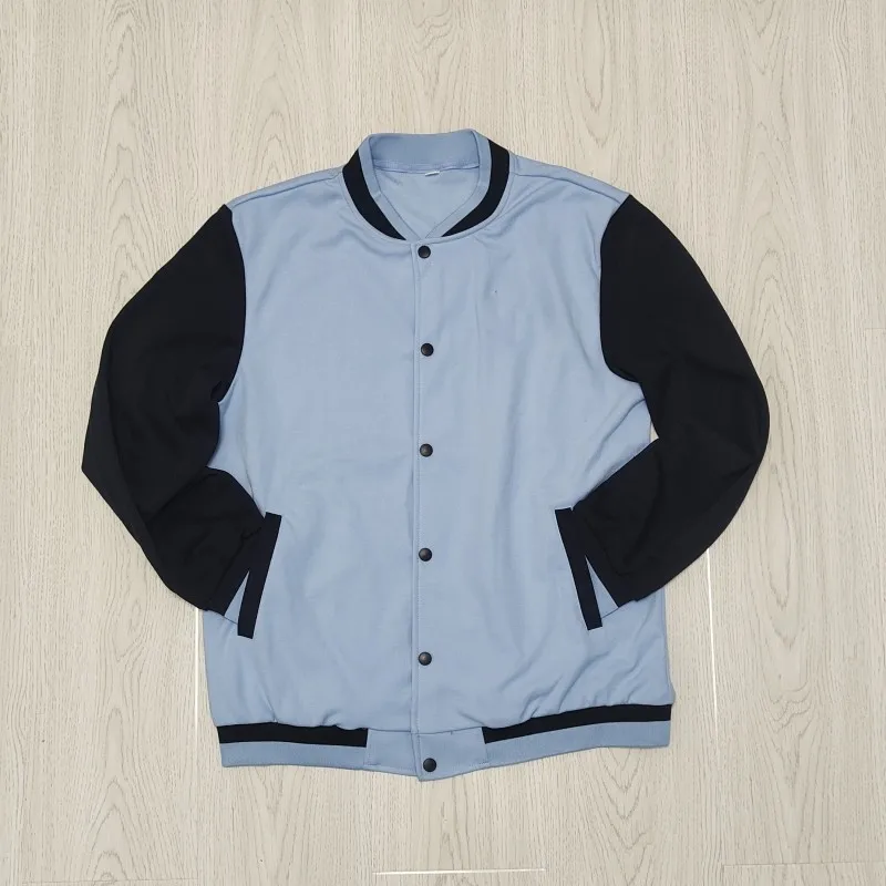 

Новый осенний спортивный костюм для начальной и средней школы Dalian: бейсбольная куртка, одинарный верх, свободный крой, простой стиль