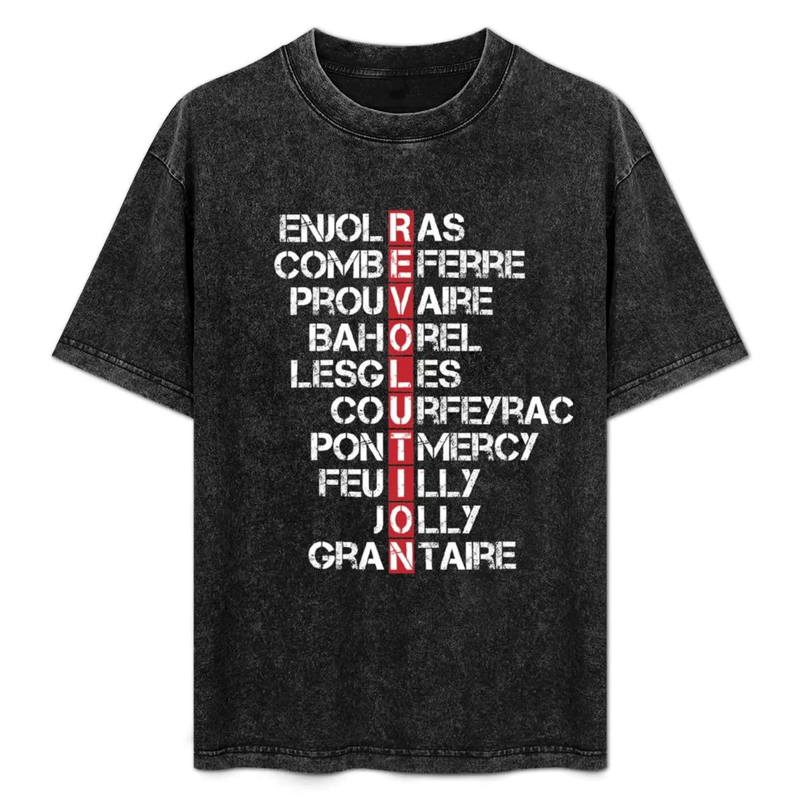 

Friends of the ABC [Les Miserables] T-Shirt Anti-Fade Casual Tee Shirt