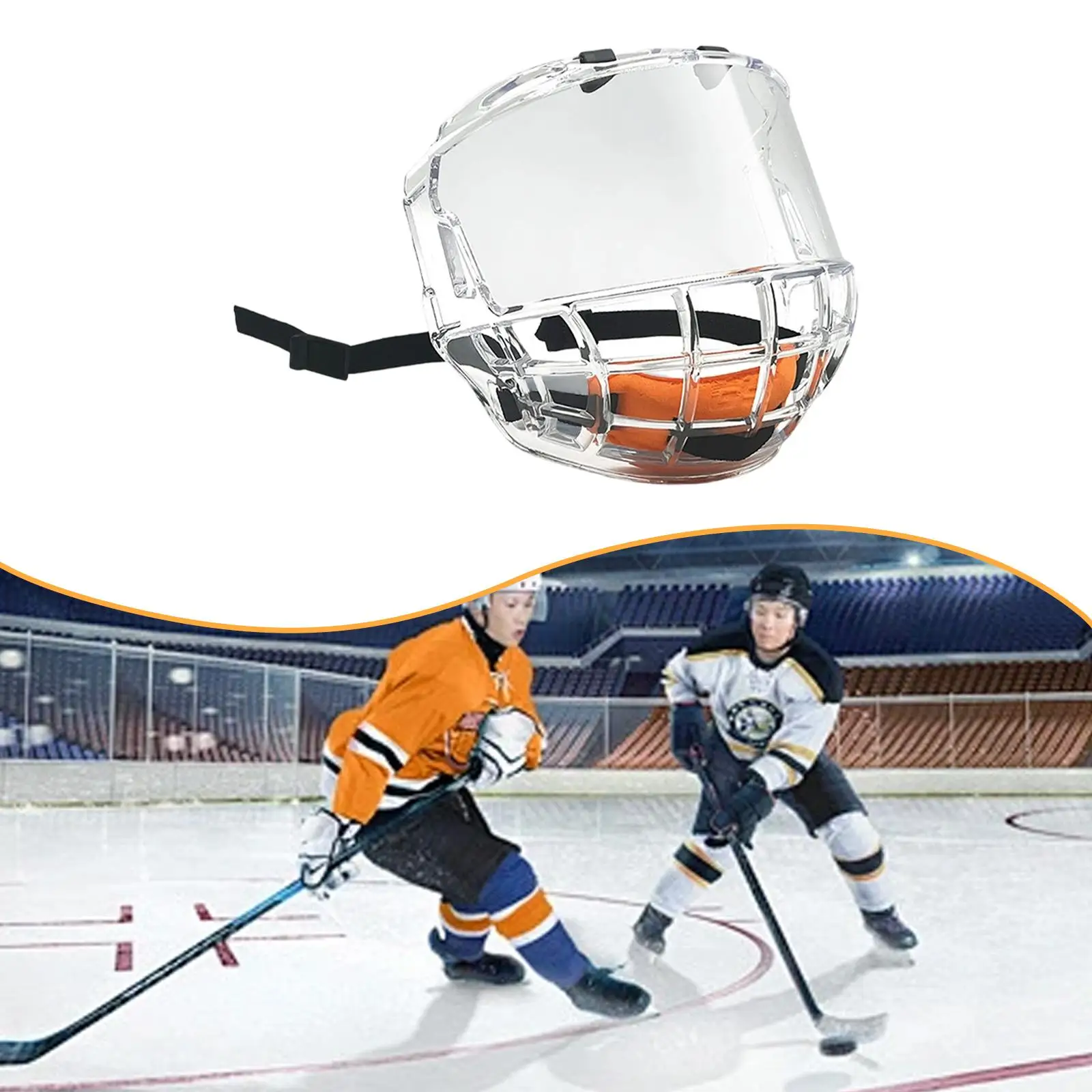 

Face Shield Protector Professional Headgear Practical Easy Use Attachment Gifts Multifunctional Hockey Helmet Cage Lightweight