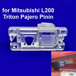 Car License Plate Lights Housing Mount Holder Rear View Camera Bracket for Mitsubishi L200 Triton Pajero Pinin Hunter Strada