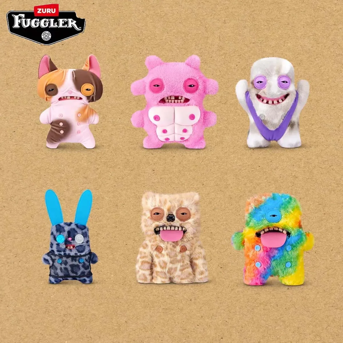 Fuggler Original 22CM Jouets en peluche monstres amusants et moches Nipple Fuggs, poupées en peluche tendance et de collection pour collection d'adultes
