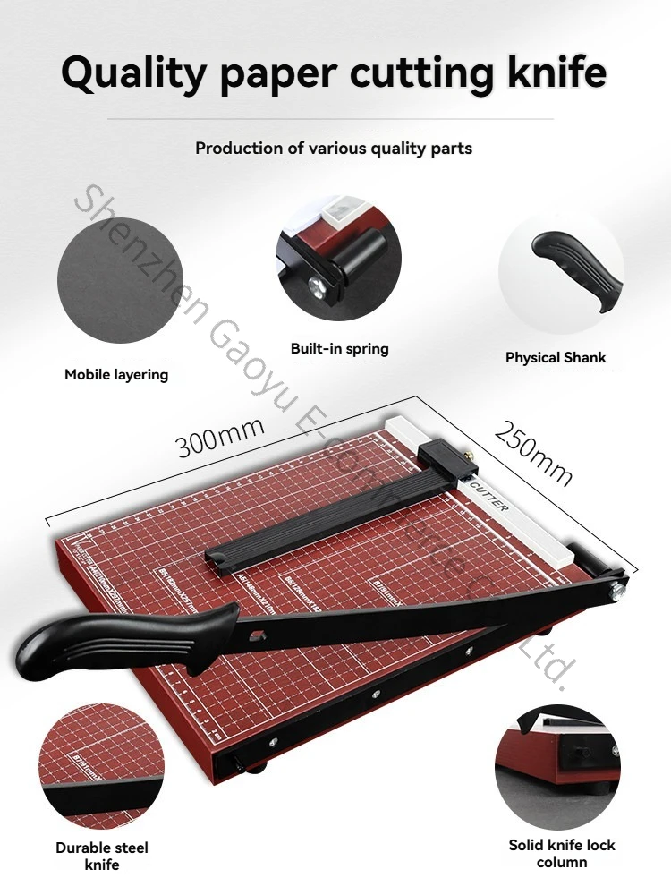 A4 Paper Cutter Office Trimmer Photo Gate Knife A3 Guillotine Plastic Film Cutting Tool Manual Office Cutter Cutting Machine