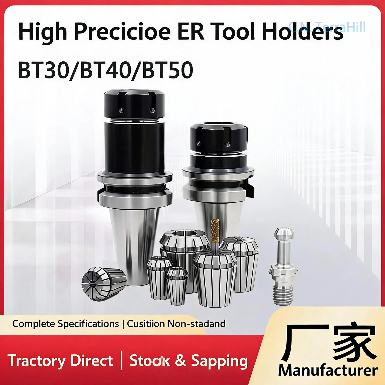 CNC Tool Holder BT30-ER16/20/25/32 Precision Milling Collet Chuck for Machining Center High Accuracy Cutting Tools