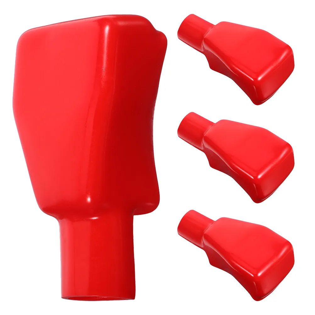 

4Pcs Terminal Protector Caps Universal Car Truck Motorcycle Rubber Post Covers Positive Negative Terminal