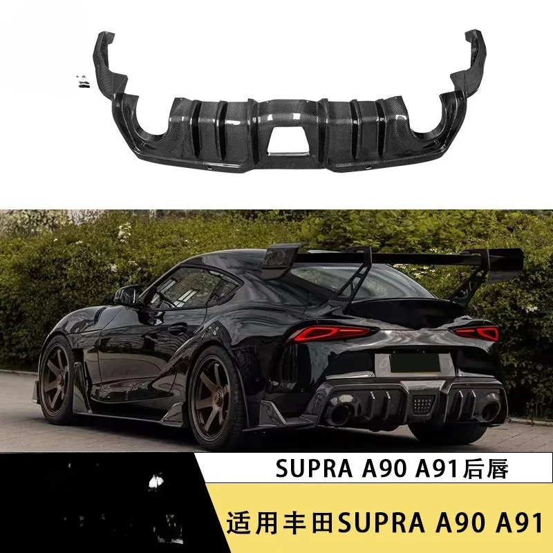 

Suitable for Toyota Bull Demon King SUPRA A90 A91 Carbon Fiber Rear Lip Modified Rear Diffuser Tail Lip Surrounding