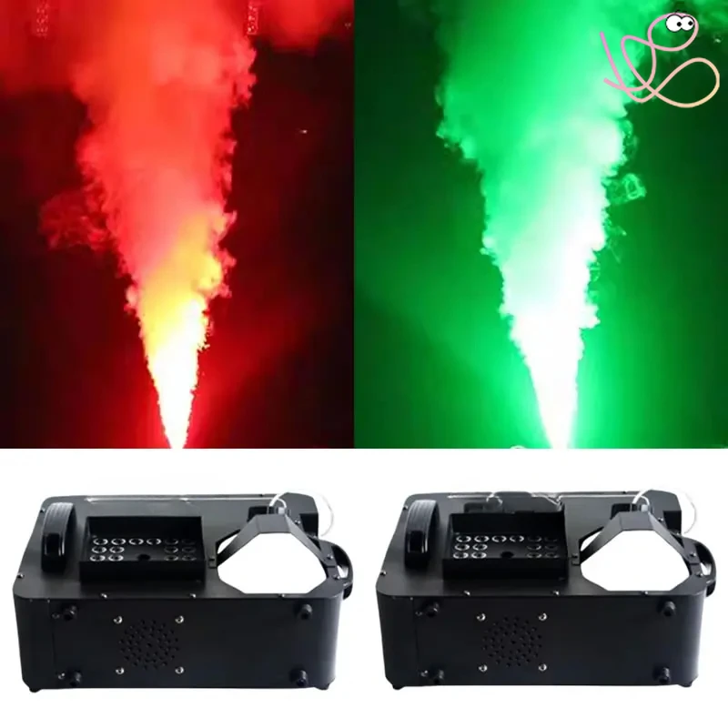 1500W Vertical LED Fog Machine Smoke Air Column Haze Machines DMX Remote Control RGBW for DJ Disco Party Stage Audience Concert