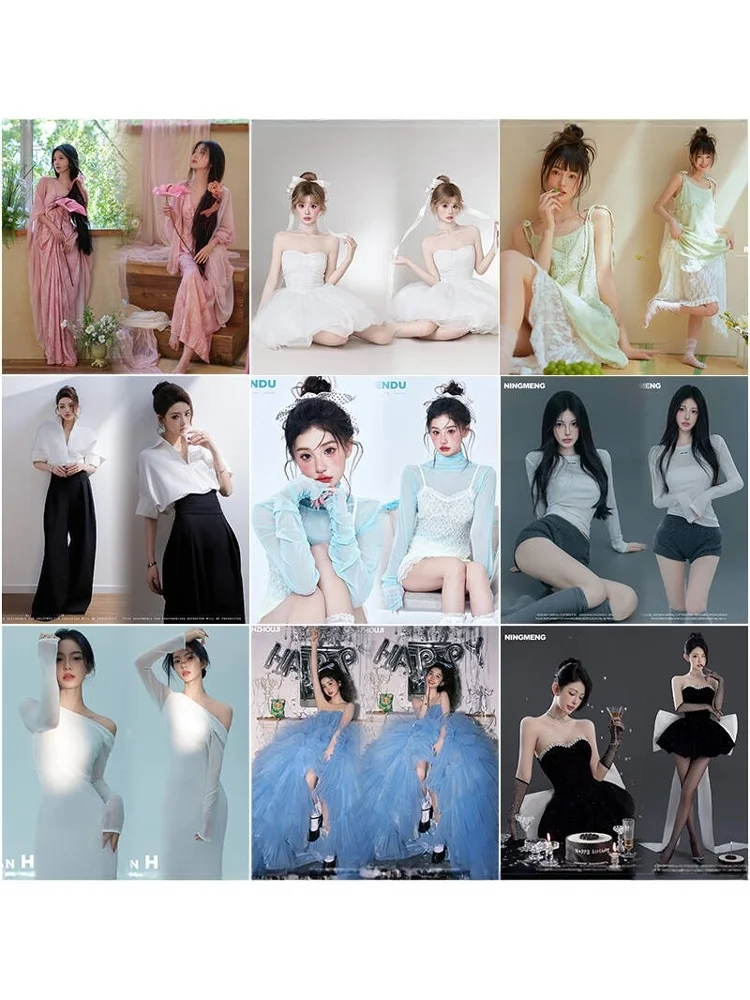 

Модная одежда для портретной фотографии в корейском стиле, новый тематический художественный костюм для индивидуальных фотосессий в студии, лето 2025