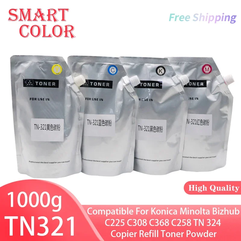 

1000g TN321 Toner Bizhub C224 C284 C364 C7822 C7828 TN321 for Konica Minolta Toner Powder Bulk Compatible For Toner Cartrdidge