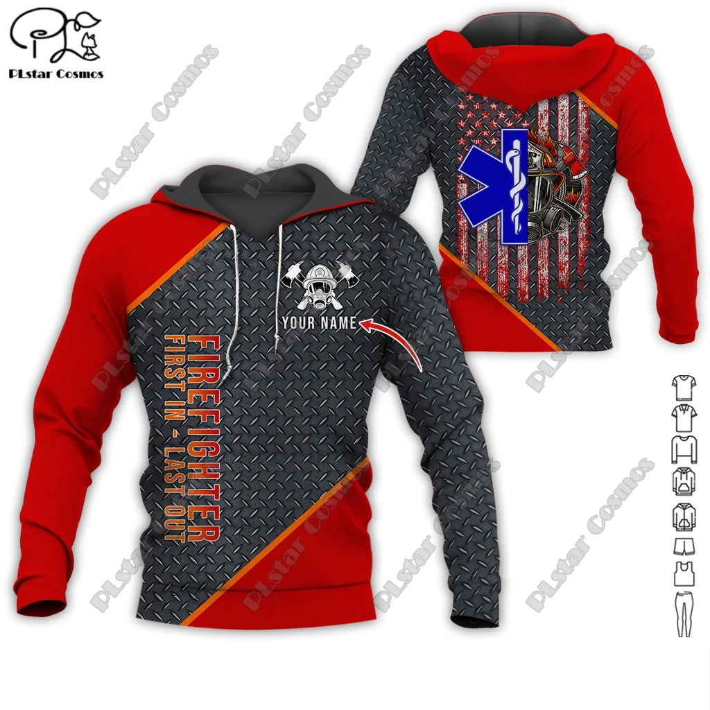 Custom Name EMS Emergency Medical Service Uniform 3D Printing Hoodie Street Women Men Pullover/Sweatshirt/Zip Hoodie A20