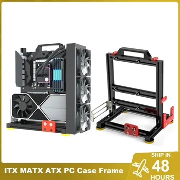 ITX MATX ATX 게이머 캐비닛, MOD 데스크탑 PC 케이스 오픈 프레임 랙, 워터 쿨러 컴퓨터 게이밍 섀시 수직 개성 DIY Best5 ITX MATX ATX 게이머 캐비닛, MOD 데스크탑 PC 케이스 오픈 프레임 랙, 워터 쿨러 컴퓨터 게이밍 섀시 수직 개성 DIY Best5
