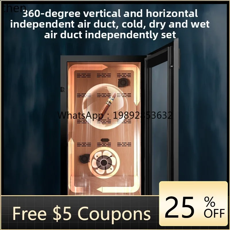 

humidity compressor refrigerated and moisturized red wine display cabinet large capacity fingerprint password lock