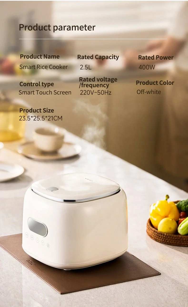 304 Stainless Steel Inner Pot Rice Cooker Home Rice Soup Separation Low Sugar Multifunctional Mini 2.5L 3L Low Carb Rice Cooker