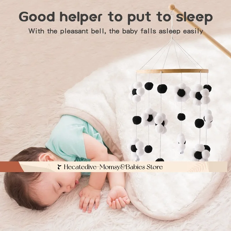【Must Have】Baby Rattles & Mobiles educational toys newborn Pom Pom Floral mini decorations 0-12months unique toys baby things