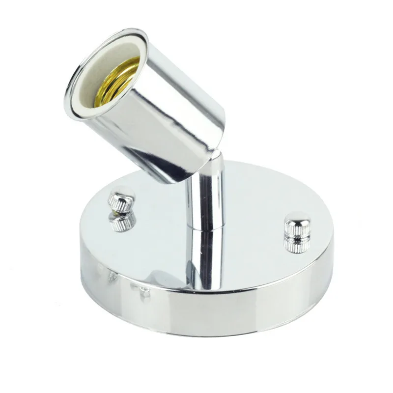 E27-Lichtfassung, antiker Metall-Lampenfassung, Halter für E27 Edison-Glühlampe, 1 Stück, Schwarz, Weiß, Silber, Bronze, Lampensockel