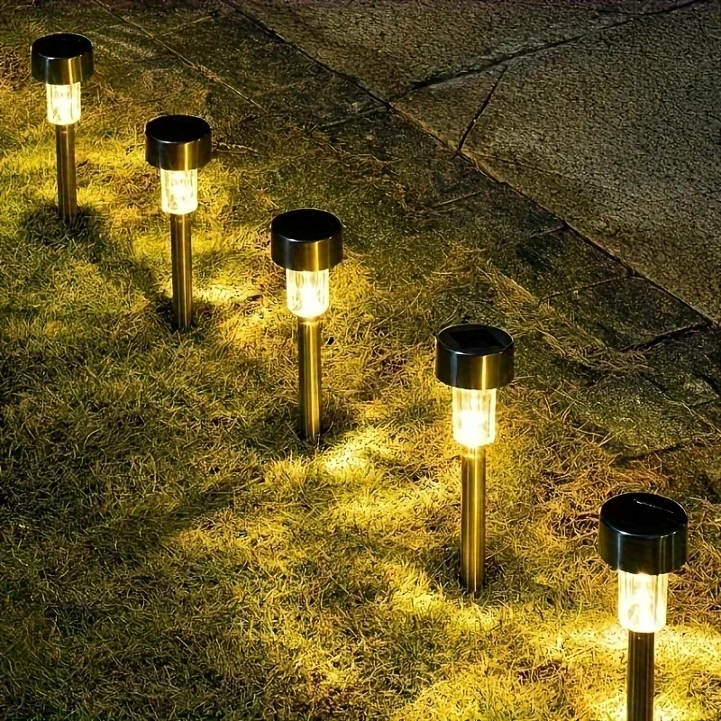 1/2/4Pcs Outdoor Solar Lights Garden Lamp Solar Powered Waterproof Landscape Path LED Light For Yard Backyard Lawn Patio Decora