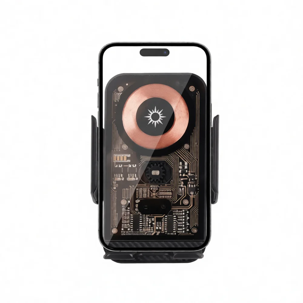 Infrared Induction Car Phone Mount 15W Fast Wireless Charger Automatic Clamping Cradle Holder For Mobile Device Accessories