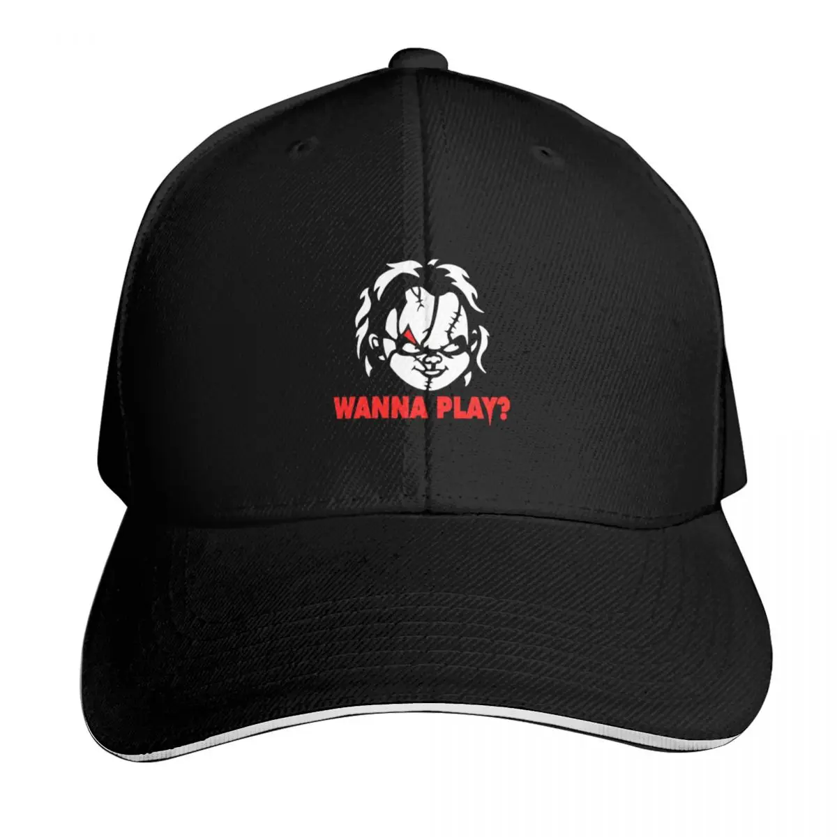Childs Horror - Childs Slasher Film Baseball Cap Adjustable Buckle Closure Moisture Wicking Quick Dry Curved Brim Classic Fit