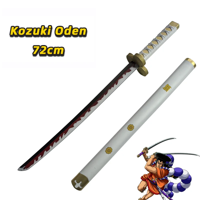 72cm Anime Cosplay Roronoa Zoro Katana Sword PU Sandai Kitetsu Sword  Role Playing Kozuki Oden Samurai Weapon Party toy Sword