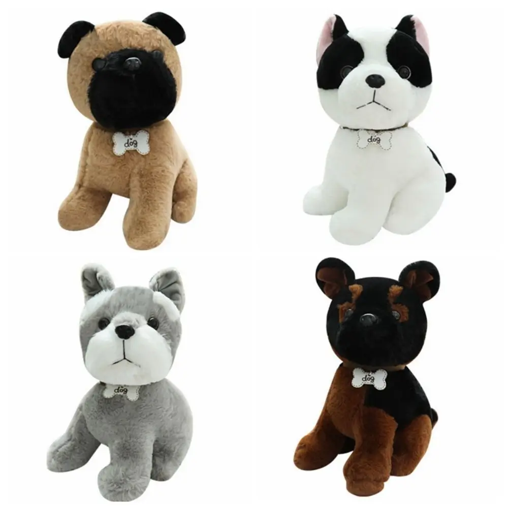 Pet Toy Simulation Dog Plush Toys Bulldog Husky Chihuahua Puppy Dog Doll Kawaii Cartoon Dog Stuffed Toys For Children