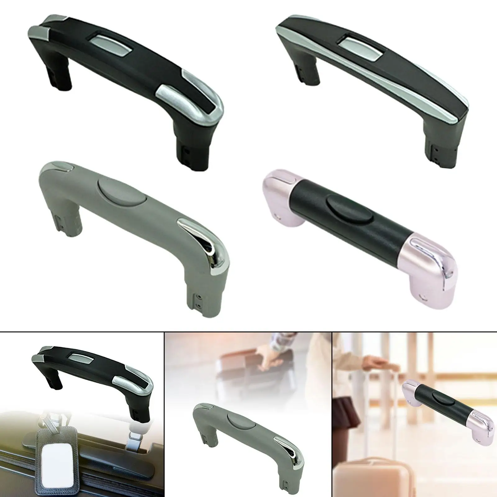 Luggage Handle Replacement Rolling Luggage Easy Installation Nonslip Suitcase Pull Handle Grip for Telescopic Handle 15.8cm