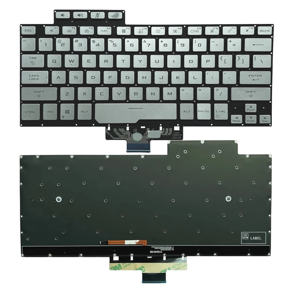 Imagem -02 - Teclado dos Euafrancêspara Asus Rog Zephyrus G14 Ga401 2023 Ga401i Ga401qc Ga401qe Ga401qh Ga401qm Ga401ihr Ga401iv Ga401u Ga401qm Ga401qm