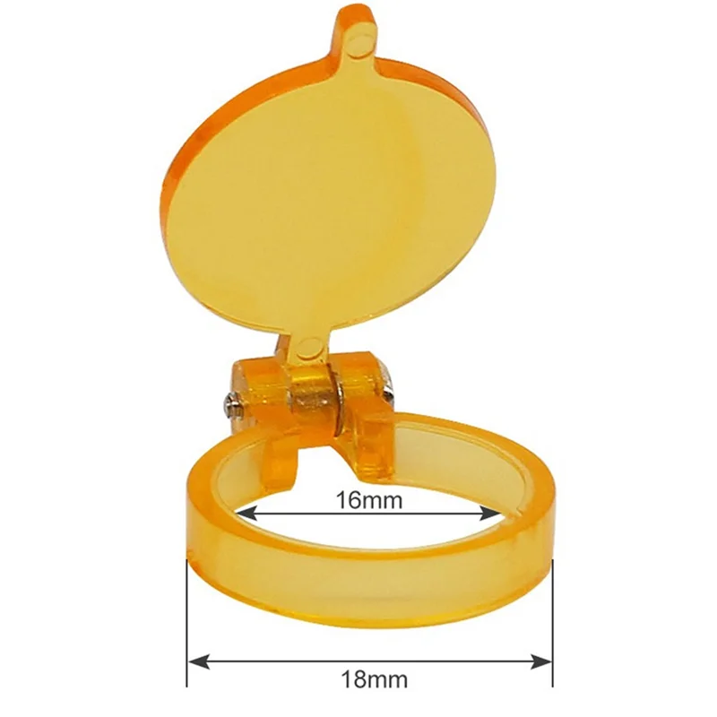 ABZV-1PCS Żółty filtr do lampy czołowej LED Lupy dentystyczne Przydatne oświetlenie laboratoryjne Lupa optyczna Akcesoria