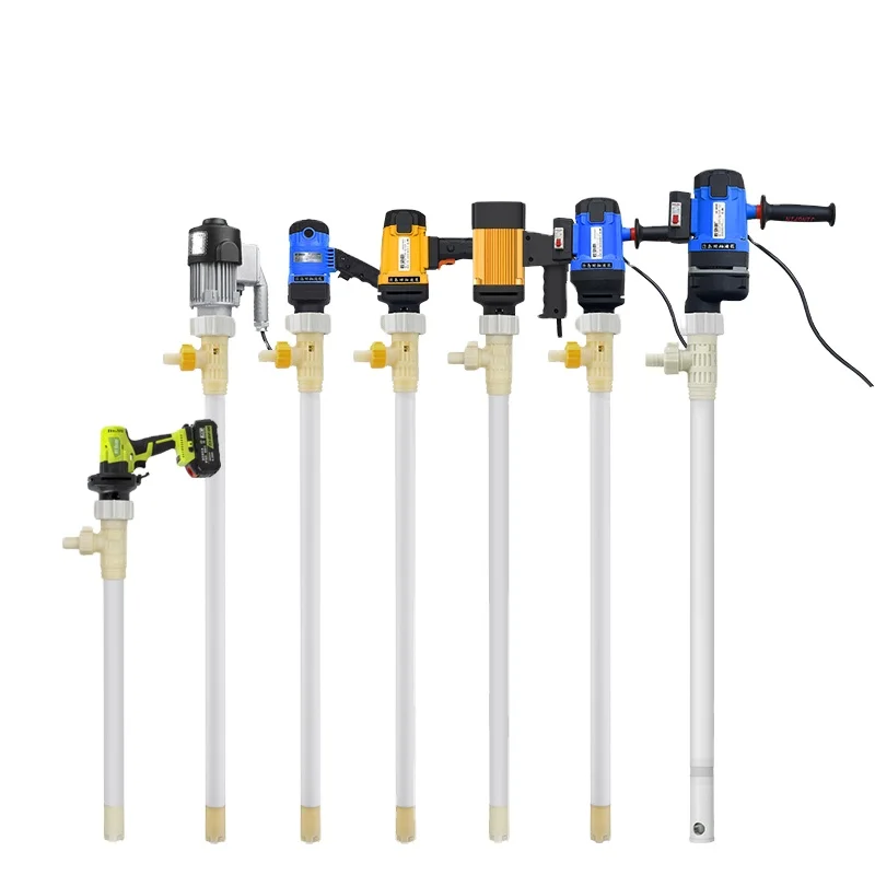 

Chemical Liquid Barrel Drum Oil Transfer 220V Electric 750W Diesel Fuel Pump Stainless Steel Aluminum Alloy Tube Screw Pump for
