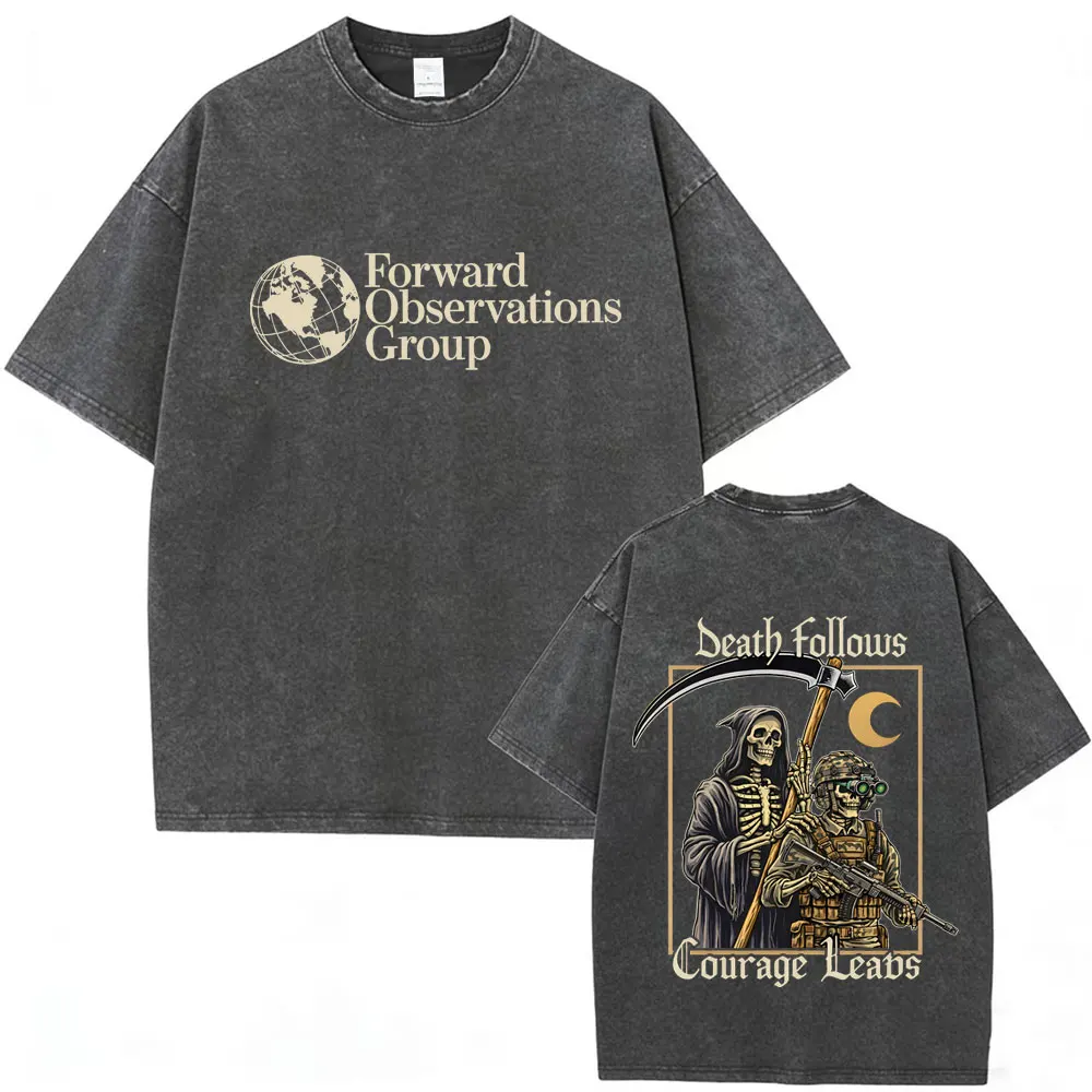 Forward Observations Group Sitom Vintage Washed T-shirt Skeleton