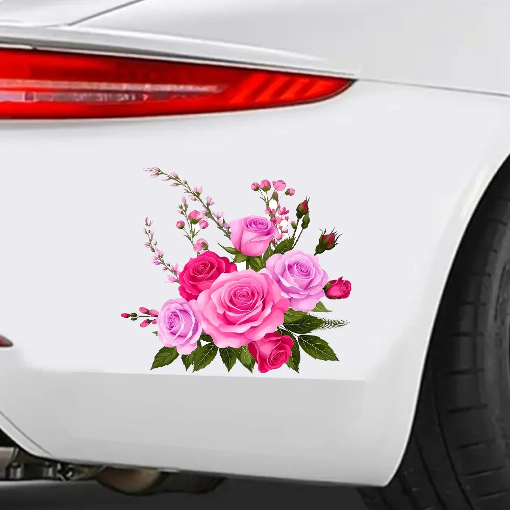 

QT2599 # Водонепроницаемая декоративная наклейка для автомобиля с изображением рюкзаков и красивых цветов, подходит для автомобилей, ноутбуков, бамперов