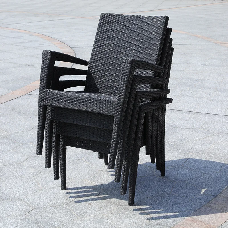 

Balcony rattan chair outdoor garden table and chair leisure rattan chair garden terrace furniture combination