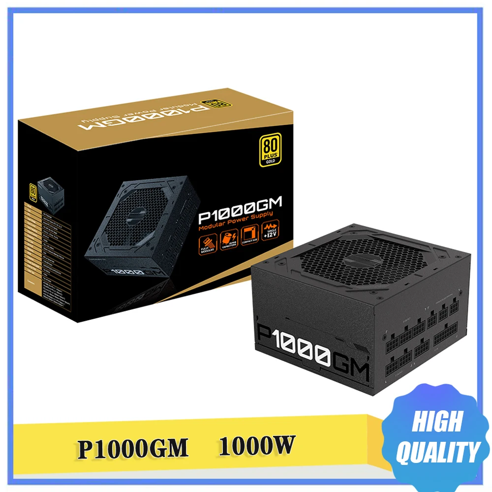 P1000GM 1000W For Gigabyte ATX 12V 80PLUS Gold Power Supply